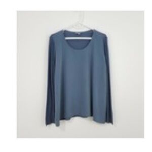 COS Blue Long Sleeve Top
